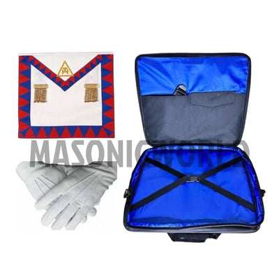 Masonic Regalia Soft Case Bag & Royal Arch Companion Apron Lambskin Brand New