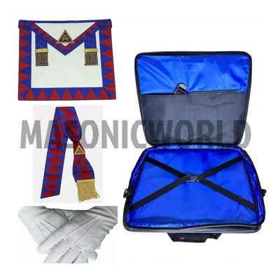Masonic Regalia Soft Case Bag Royal Arch Provincial Apron Lambskin, Sash NEW
