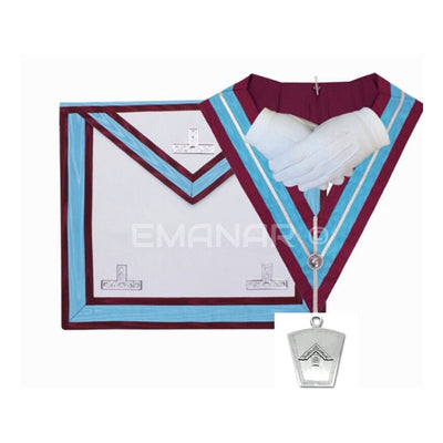 Masonic Regalia Mark Past Master WM Apron, Collar, Jewel, Gloves *NEW*