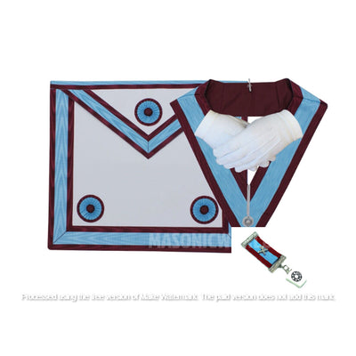Masonic Regalia Mark Master Masons Set Apron, Collar, Jewel, Gloves BRAND NEW