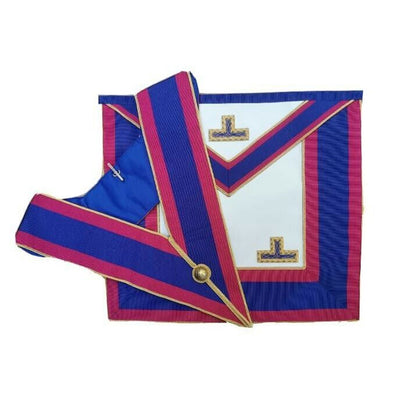 Masonic Mark Provincial Undress Lambskin Apron & Collar PLUS FREE GLOVES