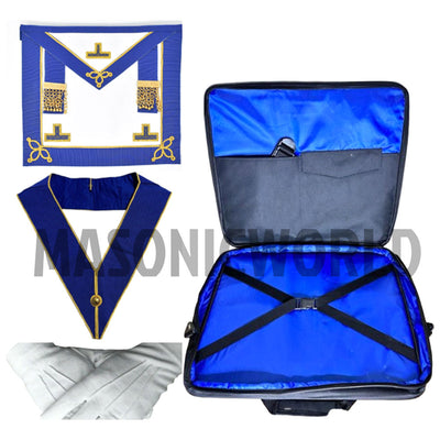 Masonic Regalia Soft Case Bag Craft Provincial Undress Apron Lambskin,Collar NEW
