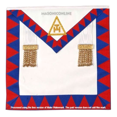 Lambskin Leather Masonic Royal Arch Companions Apron + Sash RA Chapter Regalia