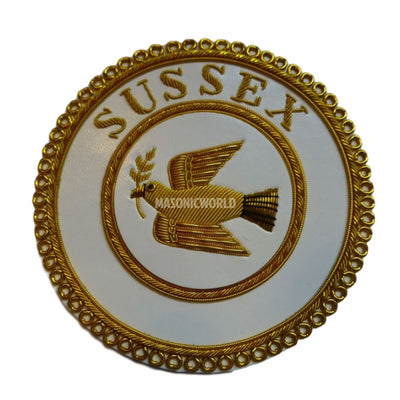 Masonic Regalia Craft Provincial Full Dress Apron Badge Sussex Brand New