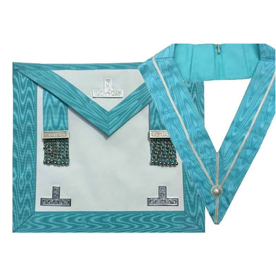 Masonic Regalia Worshipful mason WM Apron Leather past master Collar *TOP TIER*