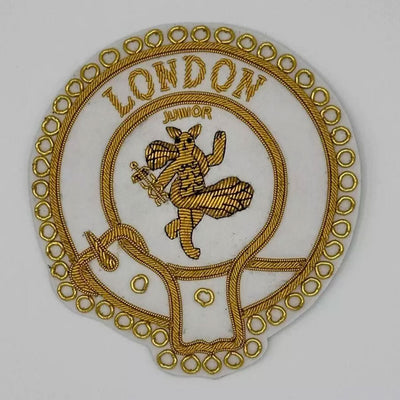 Masonic Regalia Full Dress London Junior Apron Badge BRAND NEW Top Quality