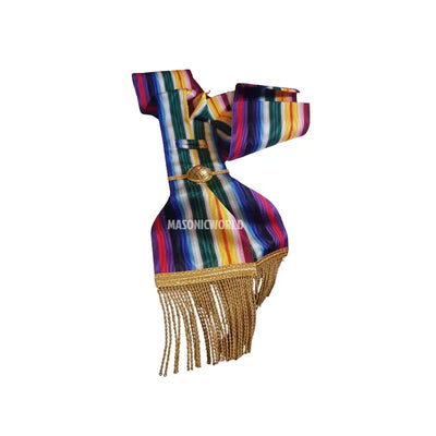 Masonic Regalia Royal Ark Mariner Member’s Sash Gold Fringe Ending Brand New