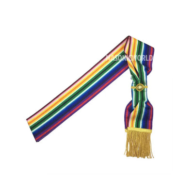 Masonic Regalia Royal Ark Mariner Member’s Sash Gold Fringe Ending Brand New