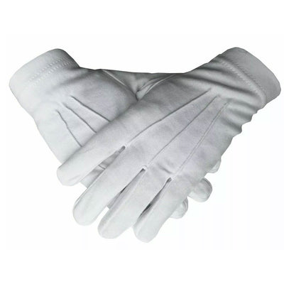 Masonic Regalia 100% Cotton White Gloves High Quality