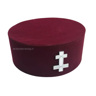 Knights Templar Preceptors Hat Attached Badge Masonic Regalia (BRAND NEW)