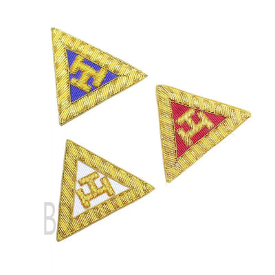 Masonic Royal Arch Embroidered Triple Tau Badges Your Choice