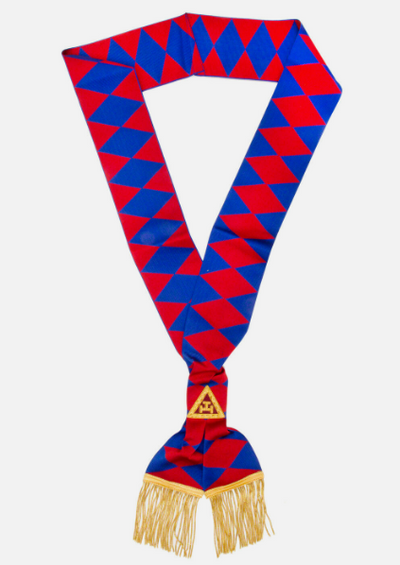 Masonic Royal Arch Principals Sash With Embroidered Taus Chapter RA