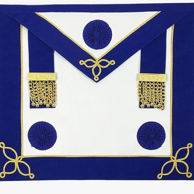 Masonic Regalia Craft Provincial Undress Apron Blue Rosettes BRAND NEW