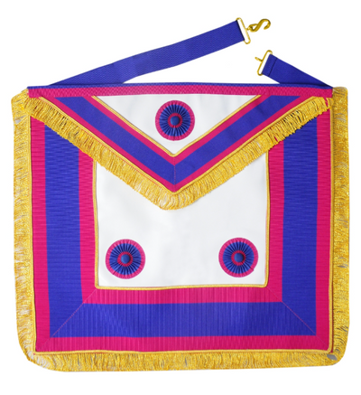 MASONIC REGALIA MARK PROVINCIAL DRESS ROSETTES LAMBSKIN APRON BRAND NEW