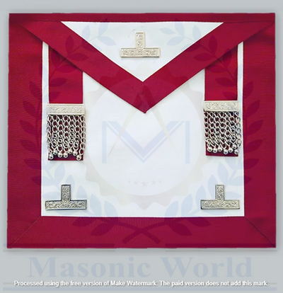 Masonic Regalia Craft District Stewards Apron and Collar BRAND NEW
